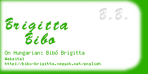 brigitta bibo business card