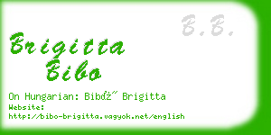 brigitta bibo business card